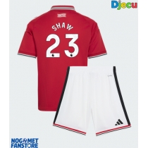 Manchester United Luke Shaw #23 Domaci Dres za djecu 2026-27 Kratak Rukav (+ Kratke hlače)